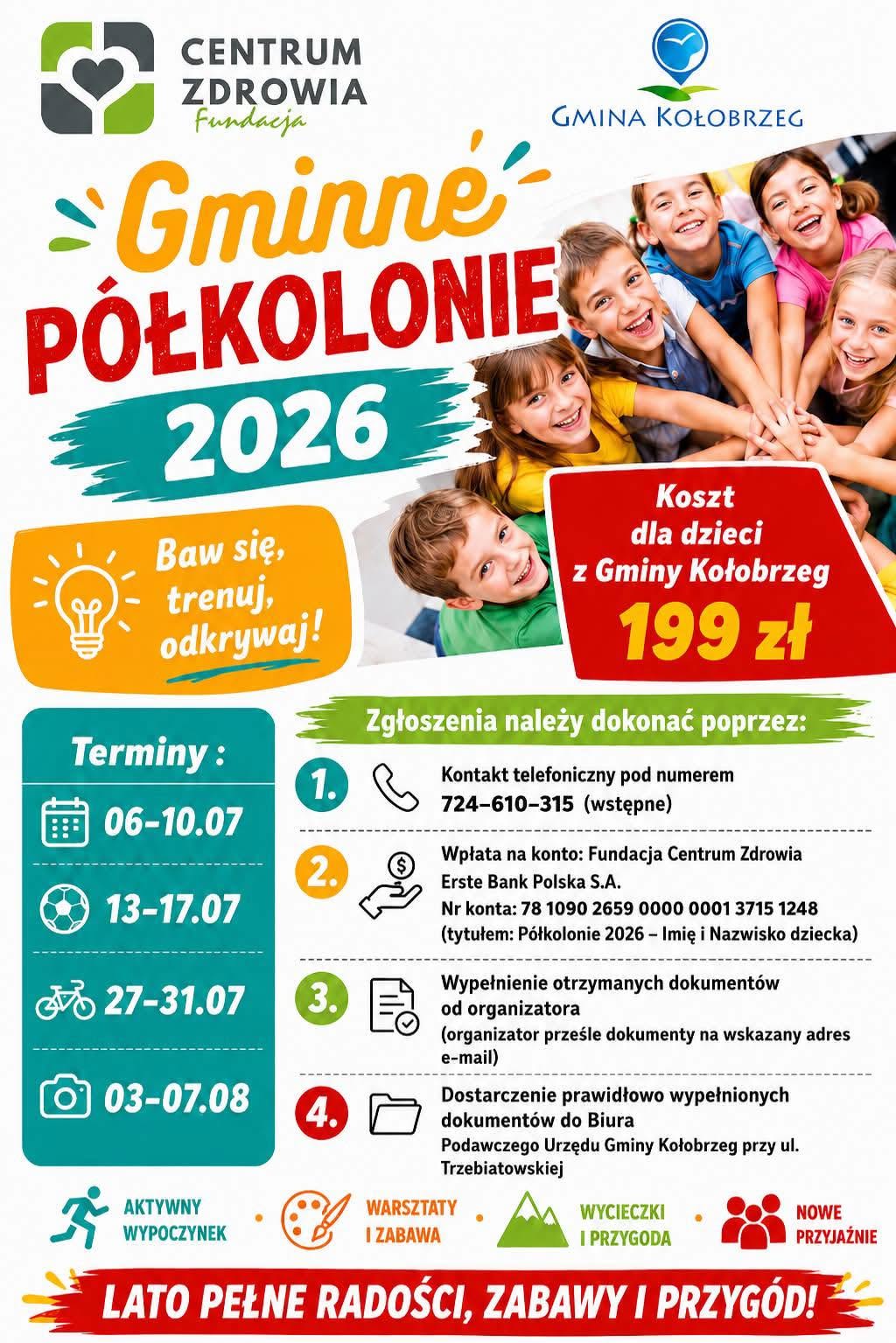 Zapisy na Gminną Półkolonie!